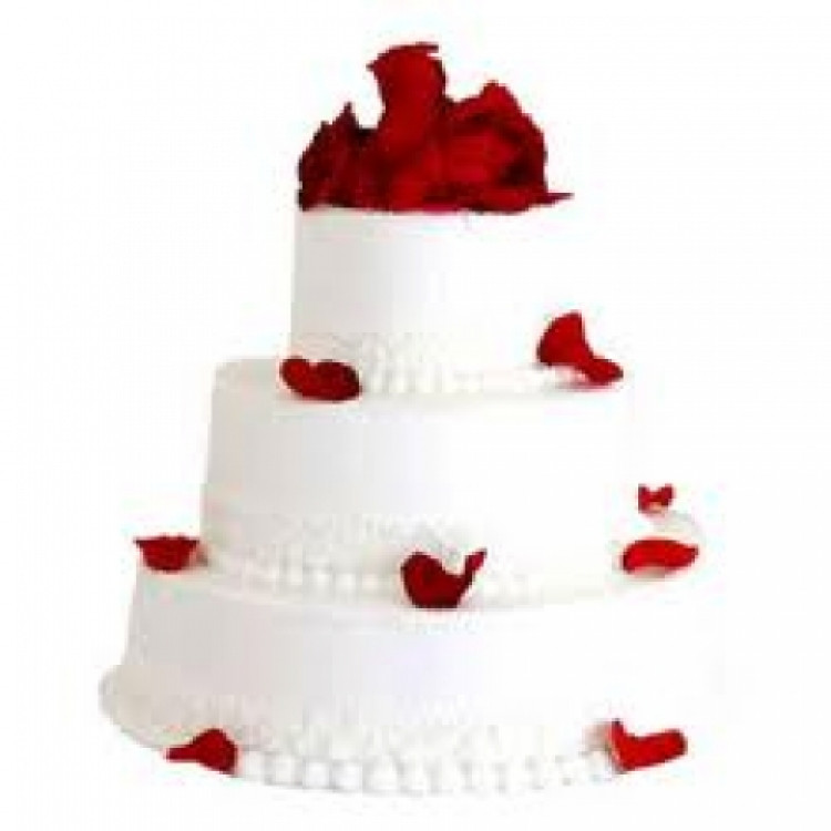 Tiered Vanilla Wedding Cake